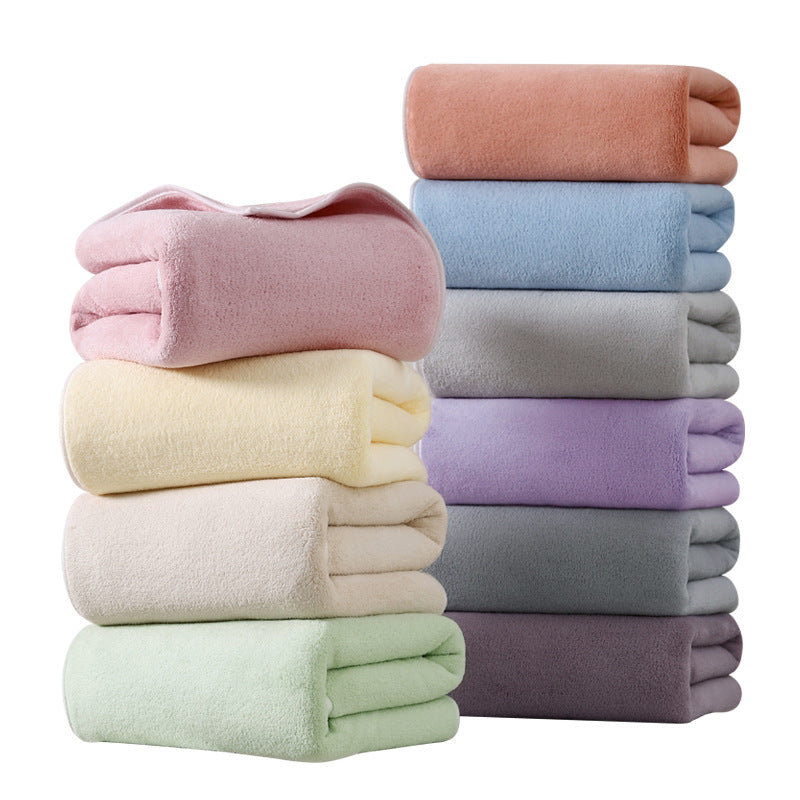 Yuyan Antibacterial Coral Velvet Bath Towel – Full Body Wrap, Quick-Dry