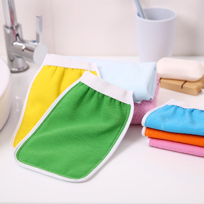 Double-Sided Bath Towel & Gloves – Strong Exfoliation