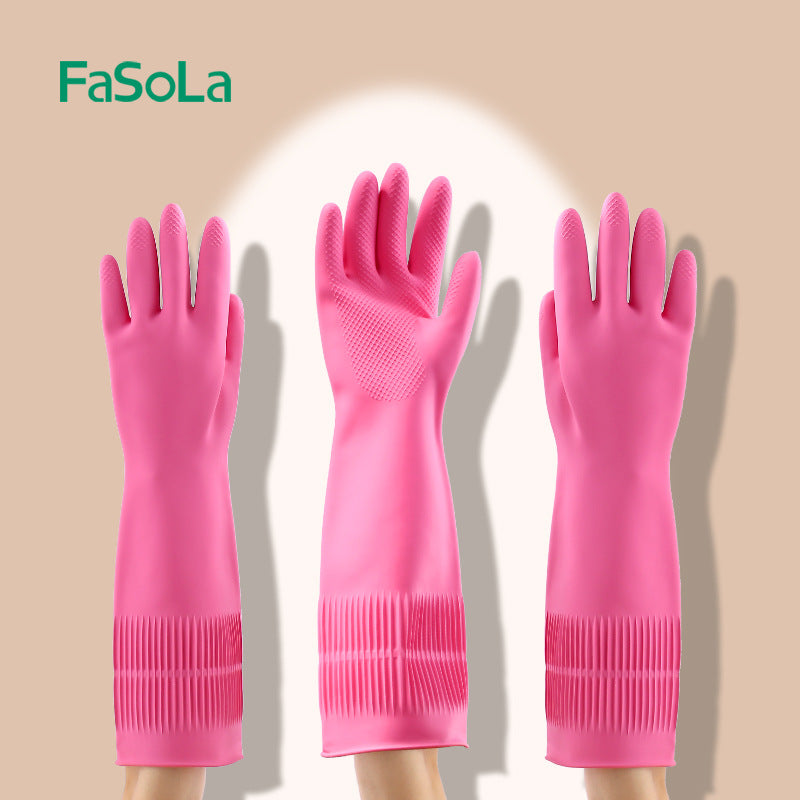 FaSoLa Waterproof Latex Cleaning Gloves