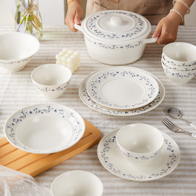 Underglaze Ceramic Bowl & Plate Tableware Gift Set