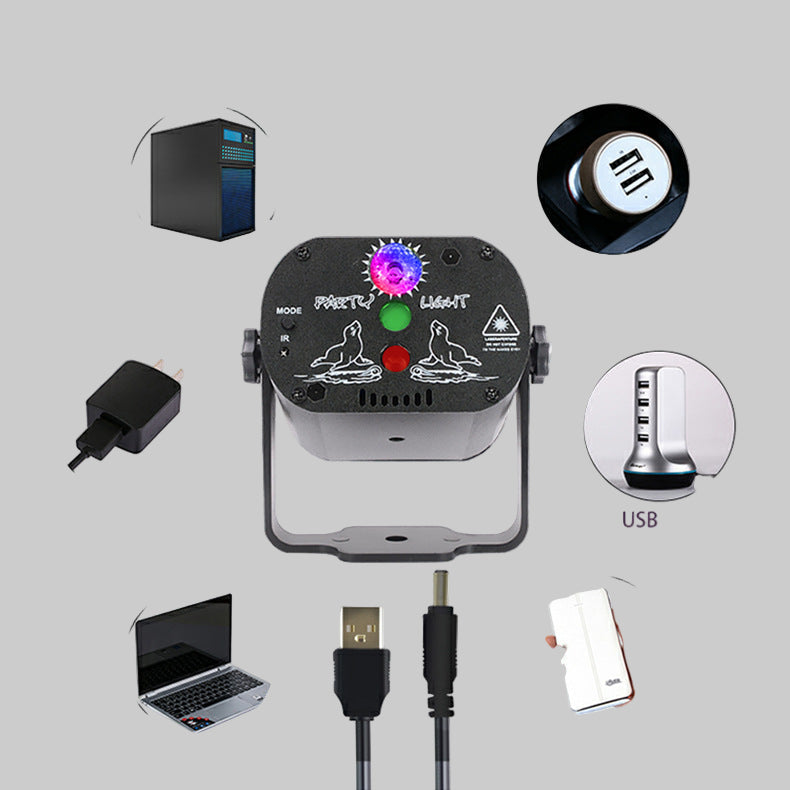 USB Mini Laser Disco Light for Tihar Festival Party