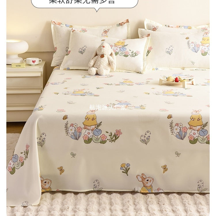 Student Single Quilt & Bed Sheet Three-Piece Set